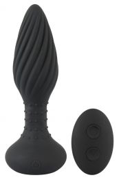 Anos Remote Controlled Butt Plug Black