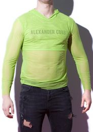 Alexander Cobb Transparent Hoody Lime Green