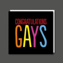Congratulations Gays (BF0065) Greeting Card