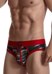 Jockmail Camouflage Mesh Brief Red