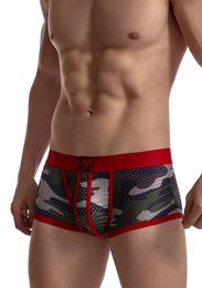 Jockmail Camouflage Mesh Boxer Red
