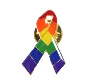 Pride Rainbow AIDS Awareness Pin