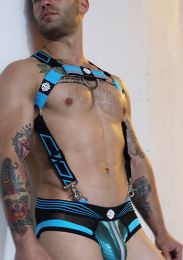 Breedwell Akira Body Harness Aqua Blue