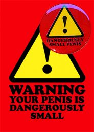 Warning Your Penis Is Dangerously Small (B78) Birthday Card