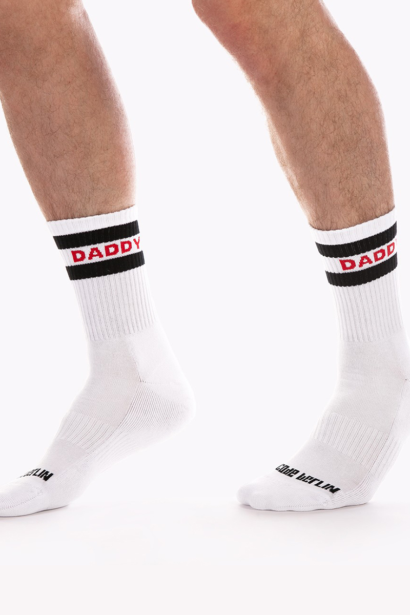 Barcode Berlin Fashion Half Socks Daddy White Black