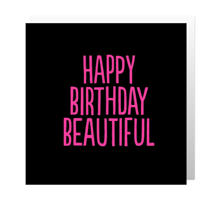 Happy Birthday Beautiful (BF0220) Birthday Card