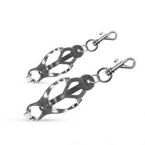 EasyToys Japanese Clover Clamps with Clips Silver