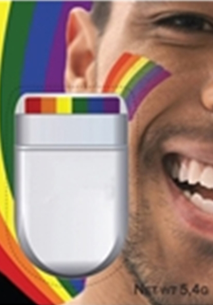 Pride Rainbow Face Paint Brush