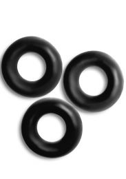 Oxballs FAT WILLY Jumbo Cock Ring 3 Pack Black