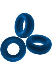Oxballs FAT WILLY Jumbo Cock Ring 3 Pack Space Blue
