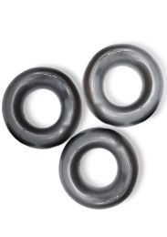 Oxballs FAT WILLY Jumbo Cock Ring 3 Pack Steel