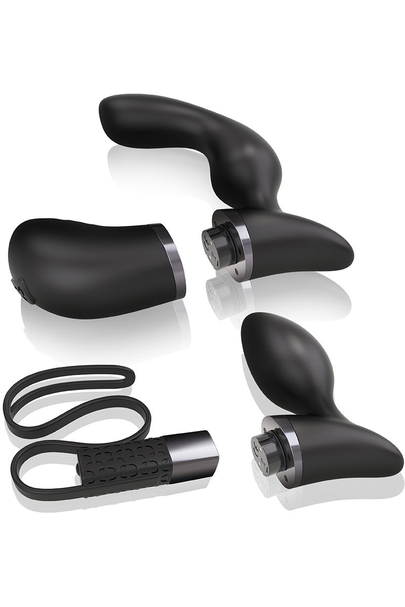 Rocks Off Fuzion Xchange Remote Controlled Vibrating Prostate Massager and Butt Plug Black