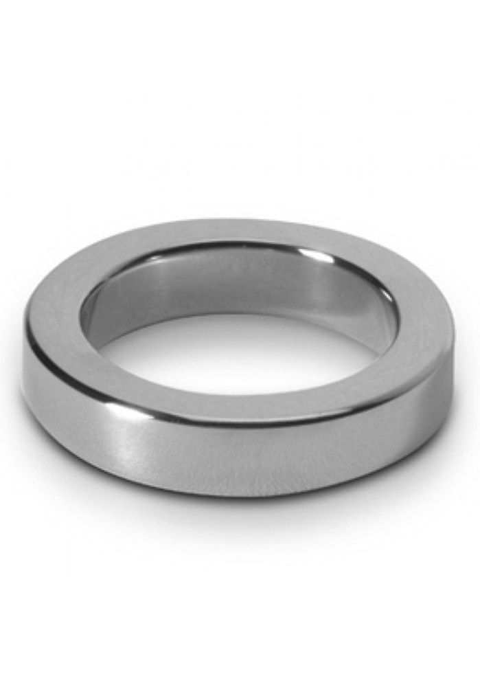 ruff GEAR Heavy Flat Stainless Steel Cock Ring Small 45mm x 15mm