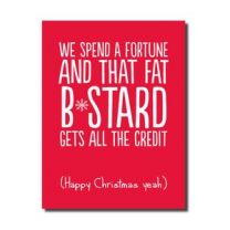Fat Bastard (HON155) Christmas Card