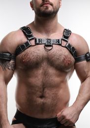 ruff GEAR Leather Bulldog Reflector Harness