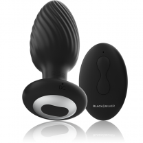 Black & Silver Wells Remote Controlled Butt Plug