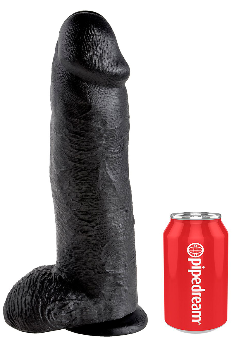 Pipedream King Cock 12 Inch Cock with Balls Black