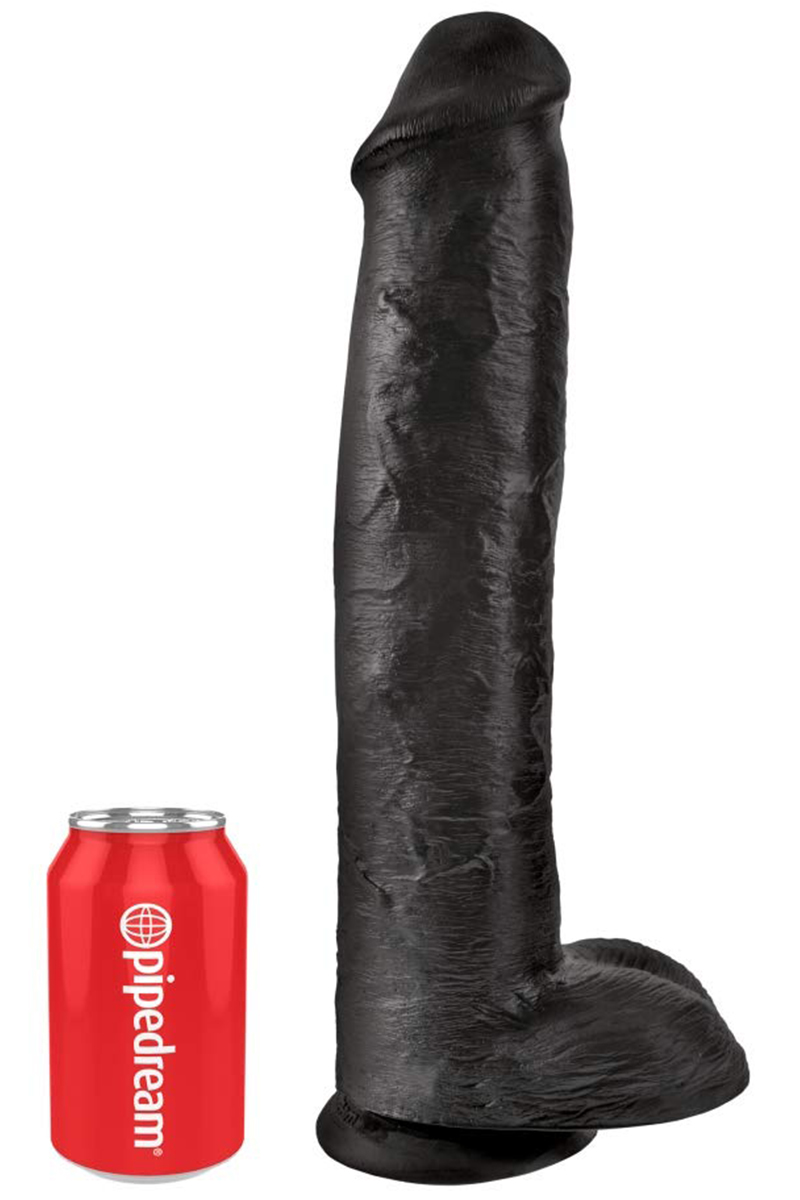 Pipedream King Cock 15 Inch with Balls Black