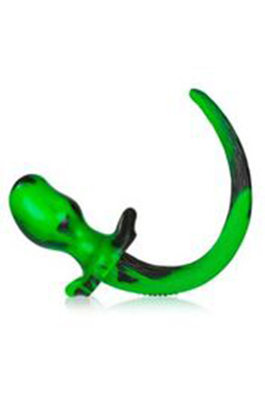 Oxballs Puppy Tail Buttplug Mastiff Green Black