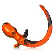 Oxballs Puppy Tail Buttplug Mastiff Orange Black