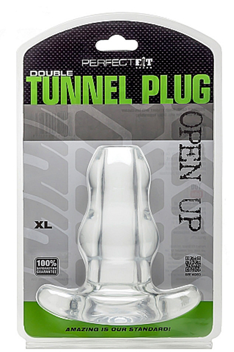 Perfect Fit Double Tunnel Plug XL Transparent