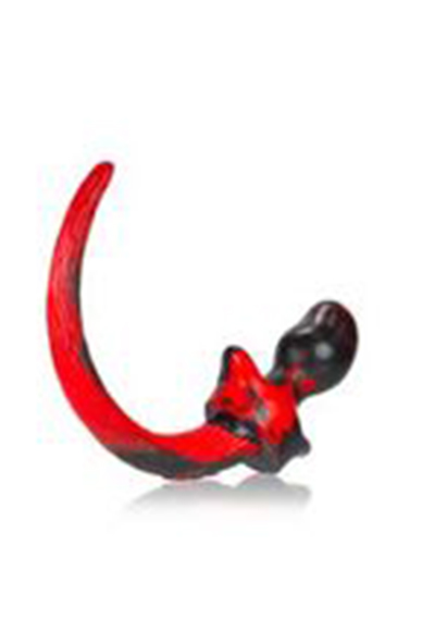 Oxballs Puppy Tail Buttplug Pug Red Black