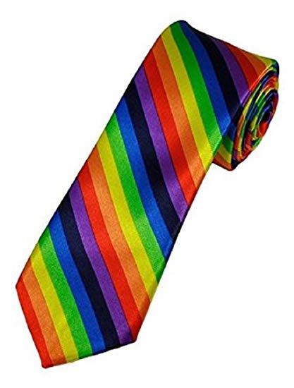 Pride Rainbow Stripe Tie