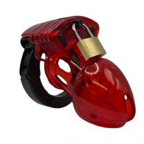 ruff GEAR Deluxe Chastity Cage Red