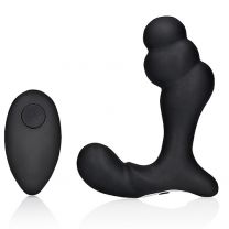 OUCH Stacked Vibrating Prostate Massager Black