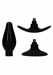 Ouch Interchangeable Butt Plug Set Large Black
