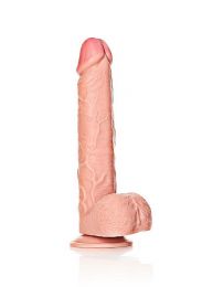 RealRock Straight Realistic Dildo with Balls 12 Inch Light