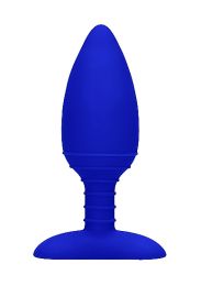 Elegance Heating Anal Butt Plug Glow Blue