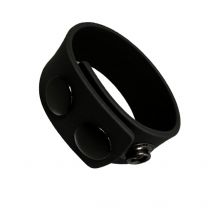 ruff GEAR Silicone Snap Cock Ring Black