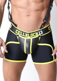 Cellblock 13 Stallion Zipper Trunk with Cock Ring Yellow