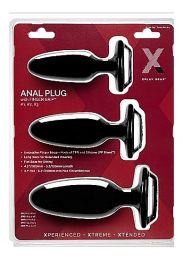 Perfect Fit XPLAY Anal Plug Starter Kit Black