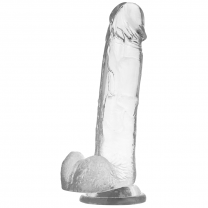 XRAY Clear Dildo with Balls 8.5 Inch